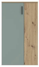 Pantofar ETON, stejar artisan/verde