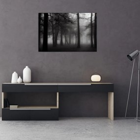 Tablou - Pădure în ceață (90x60 cm)