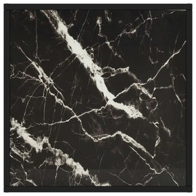 Masuta de cafea, negru cu sticla neagra marmorata, 60x60x35 cm 1, marble black, 60 x 60 x 35 cm