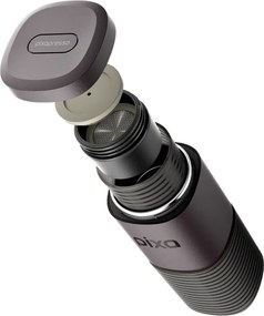 Espressor portabil Wacaco Pixapresso, 20 bari, 210 ml, Cafea macinata si capsule NS/Nespresso, 9000 mAh, Maro