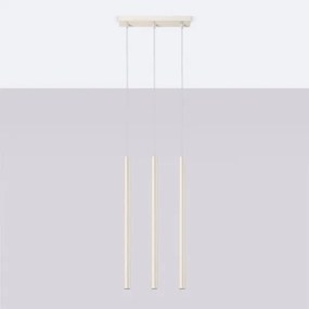 Lustră pe cablu Sollux SL.1514 PASTELO 3xG9/8W/230V crem