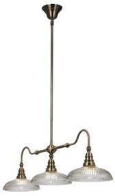 Cottex T9043A - Lustră cu tijă SNOOKER, 3 x E27, 60W, 230V