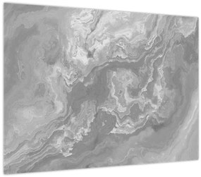 Tablou - Marmură în alb-negru (70x50 cm)