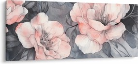 Tablou - Schiță de flori (120x50 cm)