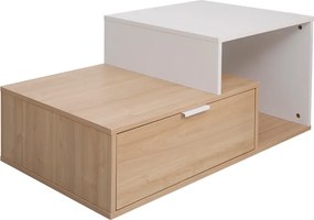 Masuta Cafea Volt PAL Stejar-Alb Dim 90x50x40 Cm