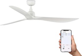 Ventilator tavan de exterior smart sistem TUYA si telecomanda IP44 OUTWOOD L alb