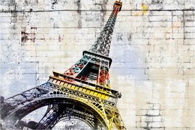 Tablou - Arta digitală a Turnului Eiffel (90x60 cm)