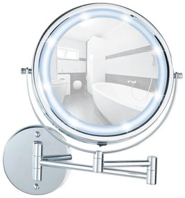 Oglindă cosmetică de perete cu LED Wenko Power-Loc Lumi