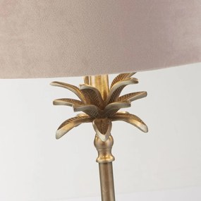 Veioza, Lampa de masa eleganta Palm roz