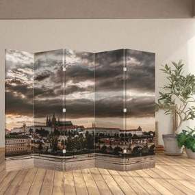 Paravan Castelului Praga în amurg (210x170 cm)