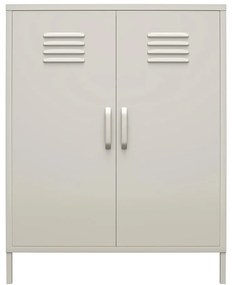 Dulap gri deschis din metal 79x100 cm Bradford – Støraa