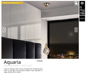 Lustra / Pendul LED design modern decorativ Aquaria auriu
