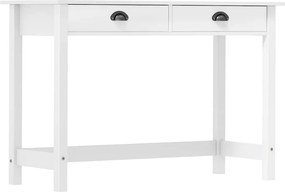 vidaXL Masă consolă Hill cu 2 sertare, 110x45x74 cm, lemn masiv pin