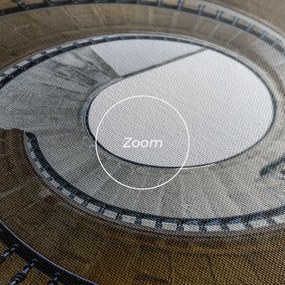 Tablou Canvas, 40x80cm, Dormitor si Living, Abstracte, Iluzii optice, Triple Staircase