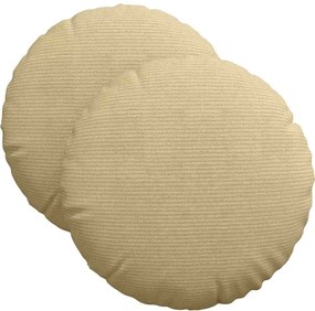 vidaXL Perne de Șezut 2 pcs Gri Verde Ø 40 cm Țesătură din corduroy