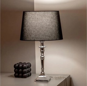 BRILAGI - Lampă de masă CERIA 1xE27/60W/230V Ø 30 cm argintie/neagră