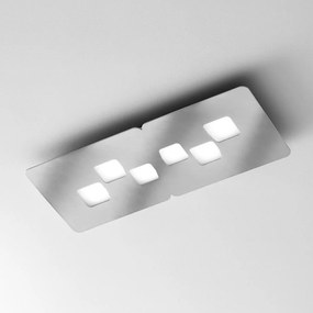 Plafoniera moderna BILBAO 65x28cm, alb, gri sau argintiu