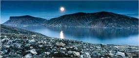 Tablou - Islanda noaptea (120x50 cm)