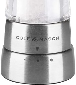 Cole&Mason - Râșniță sare DERWENT 19 cm crom lucios