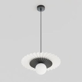 Lustră UMBRA pe cablu, 1xG9/8W/230V, negru/alb