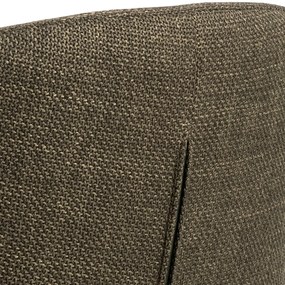 MAZZONI EXPORT CLARA Verde Măsliniu (material Basel 77)/picioare negre - SCAUN MODERN ADÂNC TAPIȚAT PENTRU SALON/LIVING/BIROU LOFT