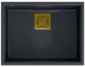 Chiuveta din granit DAVID 50 negru metalic