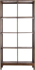 Bibliotecă în culoare naturală din lemn masiv de mango 95x190 cm Sondrio – Light &amp; Living