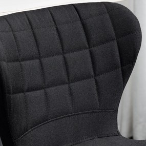 HOMCOM Set de 2 Taburete de Bar Design Contemporan Înălțime de șezut reglabilă 59-81 cm rotative 360° In Negru | Aosom Romania