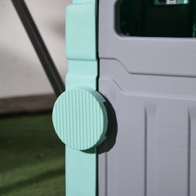 HOMCOM Carucior de cumparaturi Einkaufswagen, Treppensteiger, pliabil, Maner Telescop, pana la 65 kg capacitate de incarcare, Verde | Aosom Romania