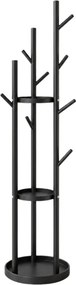 Cuier de podea TREES 170 cm, negru