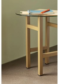 Măsuță auxiliară rotundă cu blat din sticlă ø 40 cm Elevate – Hübsch