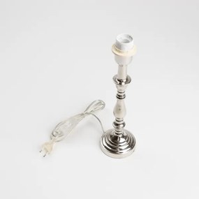 Brilagi - Lampă de masă CERIA 1xE27/60W/230V Ø 30 cm crom lucios/bej