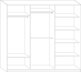 Dulap de haine Prestwood 240 D. 746619