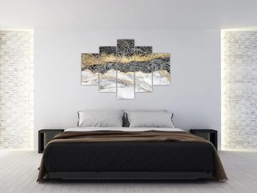 Tablou - Mandala în marmură (150x105 cm)