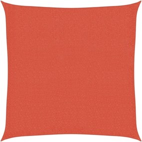 vidaXL Pânză parasolar, cărămiziu, 160 g / m² , 3x3 m, HDPE