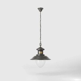 Lustra exterior IP44 realizata manual din alama Amalfi