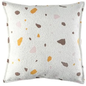 Pernă decorativă pentru copii crem cu tapițerie din țesătură bouclé/cu tapițerie din chenille Terrazzo Block – Wigiwama