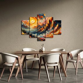 Tablou - Munte acoperit de soare (150x105 cm)