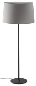 Lampa de podea abajur textil 64cm WINDSOR negru, gri