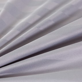 Lenjerie de pat hoteliera din microfibra JASMINE gri deschis - dunga 2 cm, buzunar hotelier Dimensiune lenjerie de pat: 70 x 90 cm | 140 x 220 cm