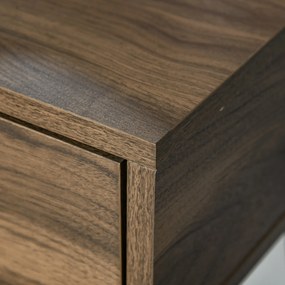 HOMCOM Masa de Machiaj in Stil Industrial, Set Masa de Toaleta cu Taburet si Oglinda de Machiaj, Postatie de Machiaj din Lemn si Metal pentru cameră