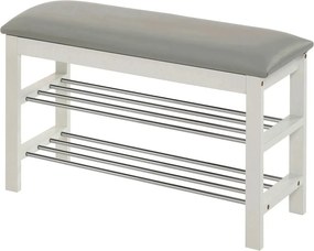 Pantofar ST11, gri/alb, 81x31x48 cm