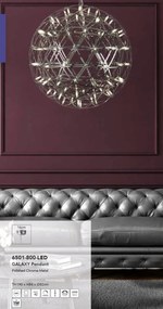Lustra LED suspendata design circular Galaxy 82cm