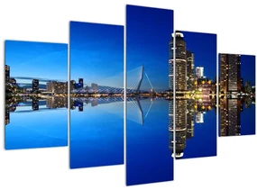 Tablou - Rotterdam nocturn (150x105 cm)