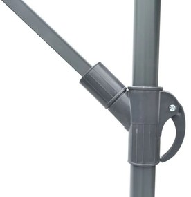Umbrelă de grădină metalică 270 cm - teracotă