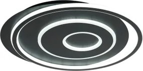 Brilagi - plafonieră LED dimmabilă IRIS LED/83W/230V 46x50 cm neagră + telecomandă