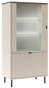 Vitrină Explicaba 1 (cashmir + stejar castello) . 1116329