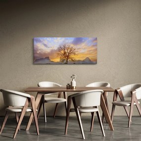 Tablou - Peisaj cu floarea soarelui (120x50 cm)
