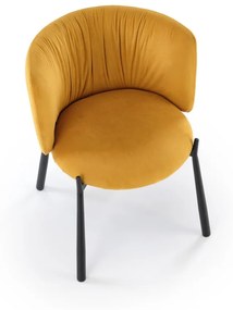 Scaun K531 velvet mustariu