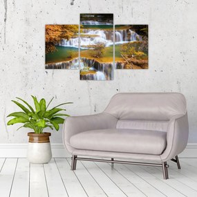 Tablou - Cascada Huay Mae Khamin, Thailanda (90x60 cm)